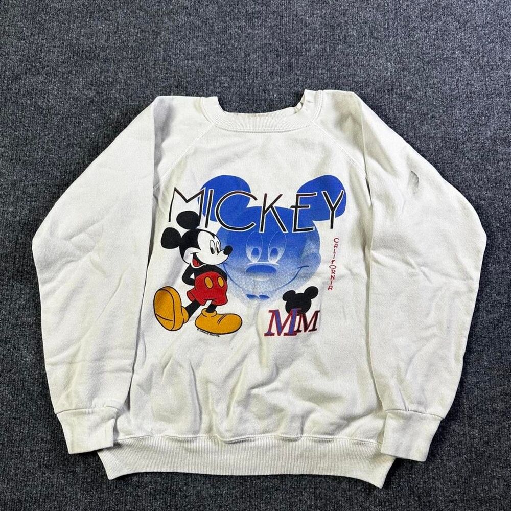 American-vintage Men's White and Grey Sweatshirt